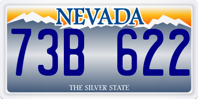 NV license plate 73B622