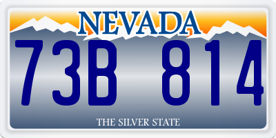 NV license plate 73B814