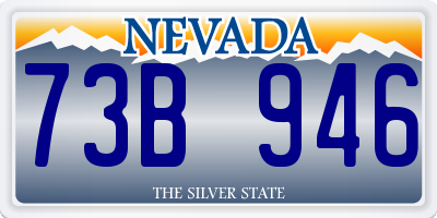 NV license plate 73B946