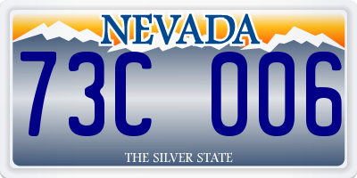 NV license plate 73C006