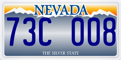 NV license plate 73C008