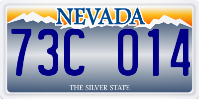 NV license plate 73C014