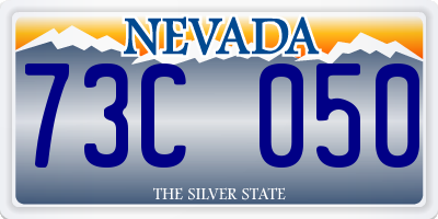 NV license plate 73C050