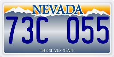 NV license plate 73C055