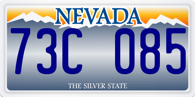 NV license plate 73C085