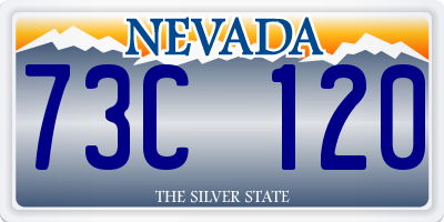 NV license plate 73C120