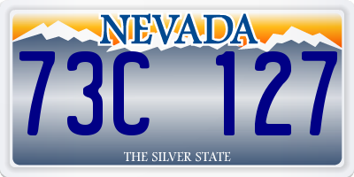 NV license plate 73C127