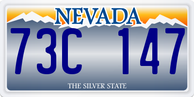 NV license plate 73C147
