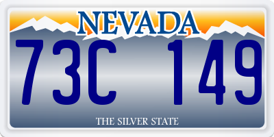 NV license plate 73C149