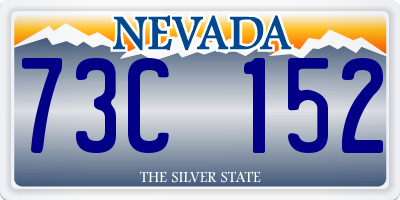 NV license plate 73C152