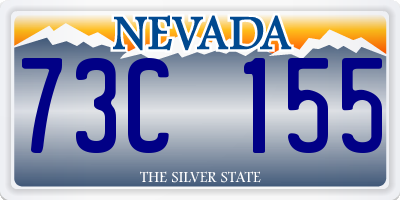 NV license plate 73C155