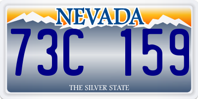 NV license plate 73C159