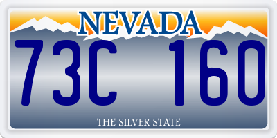 NV license plate 73C160
