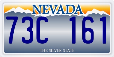 NV license plate 73C161