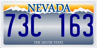 NV license plate 73C163