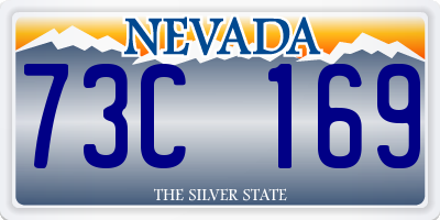 NV license plate 73C169