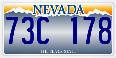 NV license plate 73C178