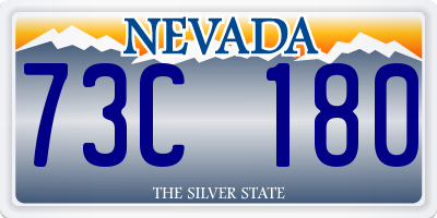 NV license plate 73C180