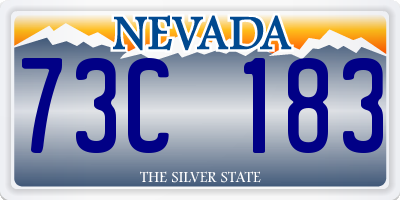NV license plate 73C183