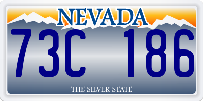 NV license plate 73C186
