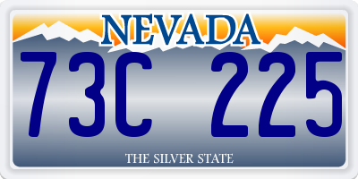 NV license plate 73C225