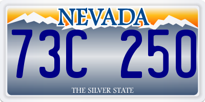 NV license plate 73C250