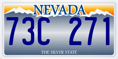 NV license plate 73C271