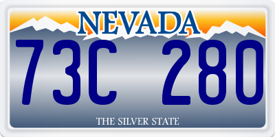 NV license plate 73C280