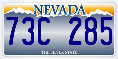 NV license plate 73C285