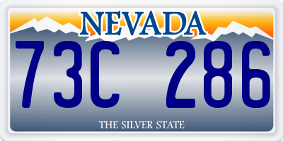 NV license plate 73C286