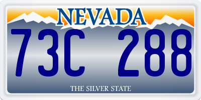 NV license plate 73C288