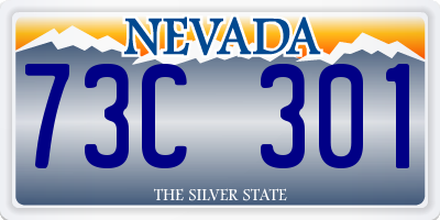 NV license plate 73C301