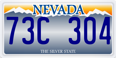 NV license plate 73C304