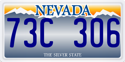 NV license plate 73C306
