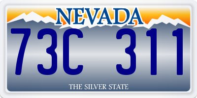 NV license plate 73C311