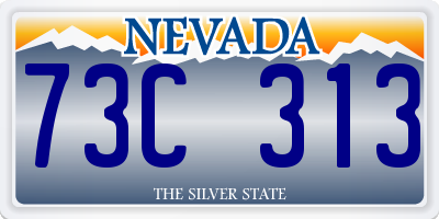 NV license plate 73C313