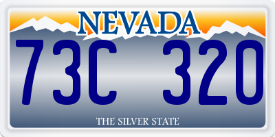 NV license plate 73C320