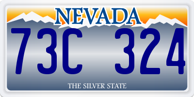 NV license plate 73C324
