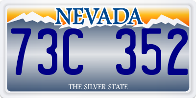 NV license plate 73C352