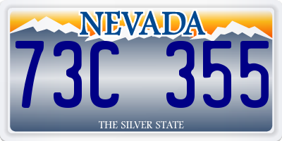 NV license plate 73C355