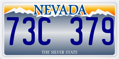 NV license plate 73C379