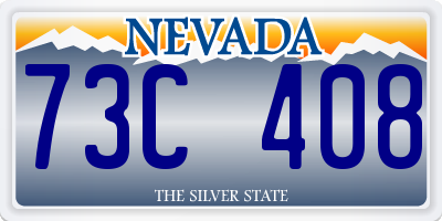 NV license plate 73C408