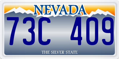 NV license plate 73C409