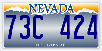NV license plate 73C424