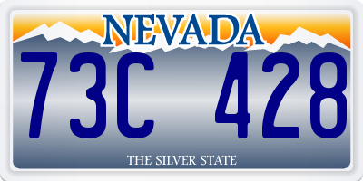 NV license plate 73C428