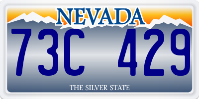NV license plate 73C429