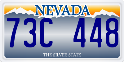 NV license plate 73C448