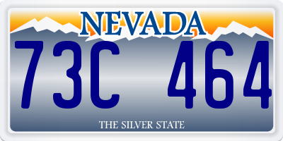 NV license plate 73C464