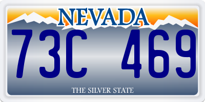 NV license plate 73C469