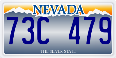 NV license plate 73C479